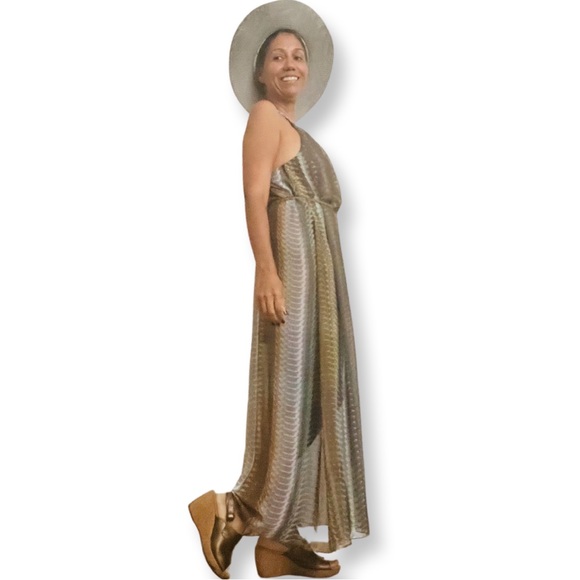 Bar 111 Boho Long Lightweight Halter Summer Dress Size XL Retail $69.00 - Picture 7 of 13